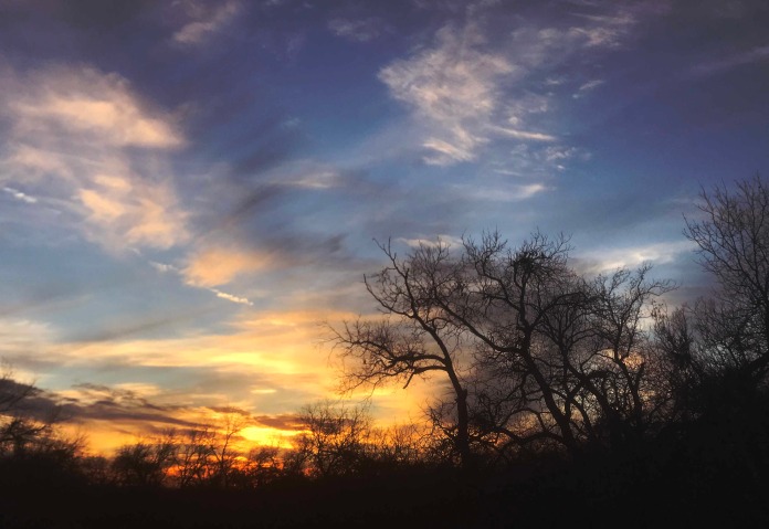 The sunsets in Texas